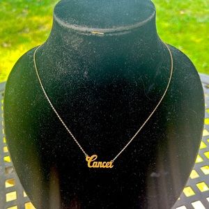 Simple Cancer Necklace